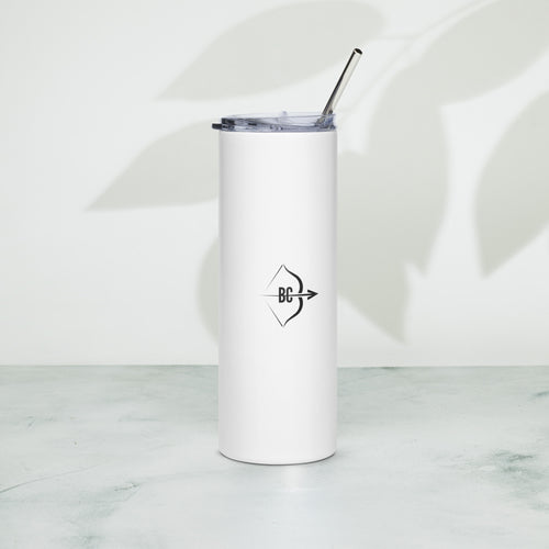 BC-stainless-steel-tumbler-white-front