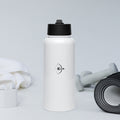BC-stainless-steel-water-bottle-with-a-straw-lid-white-32-oz-front
