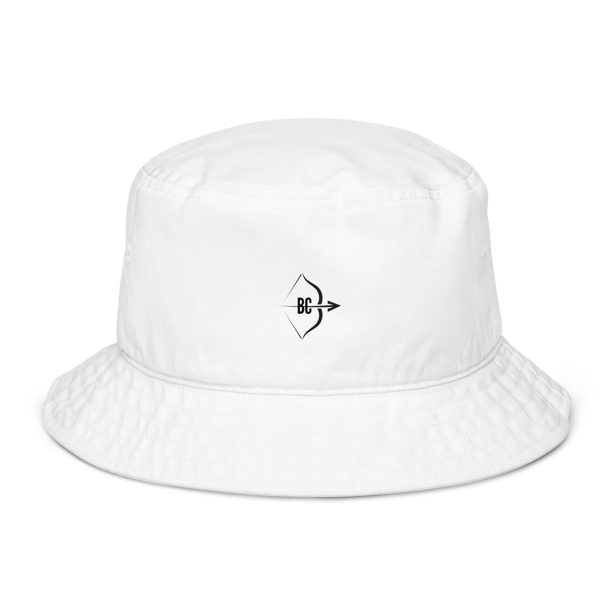 BC white bucket hat 
