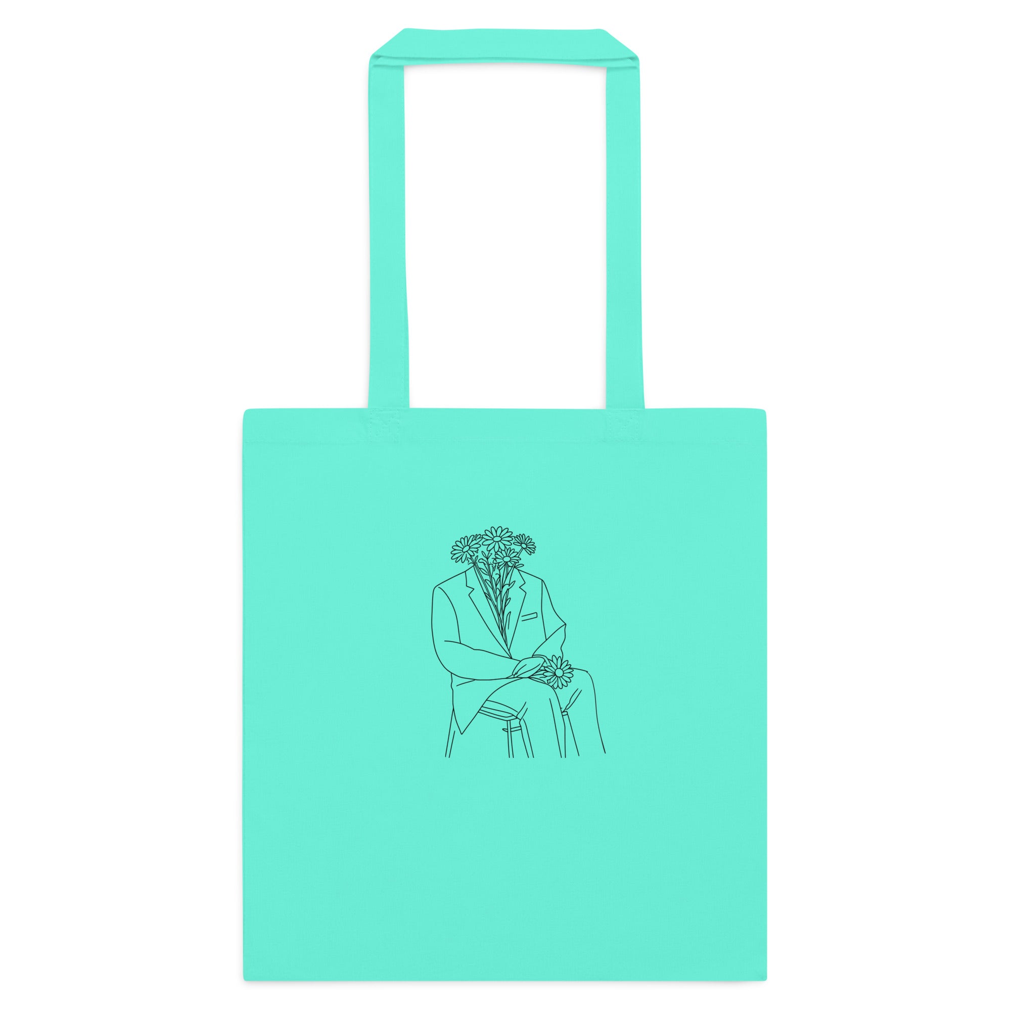 Mint_man_in_flower_cotton_tote_bag